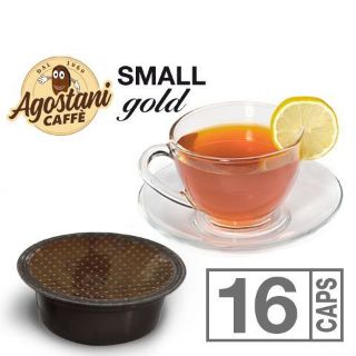 Immagine di 16 capsule thè al limone Agostani SMALL GOLD compatibili Agostani Small Cup e Lavazza A Modo Mio