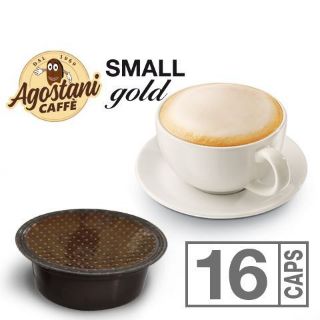 Immagine di 16 capsule Cappuccino Agostani SMALL GOLD compatibili Agostani Small Cup e Lavazza A Modo Mio