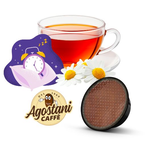 Immagine di 16 capsule Agostani Small Camomilla e Melatonina compatibili Agostani Small Cup e Lavazza A Modo Mio