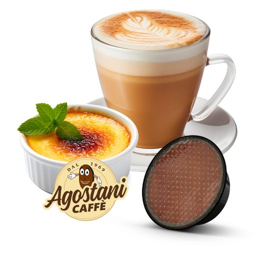 Immagine di 16 capsule Agostani Small Creme Brulee compatibili Agostani Small Cup e Lavazza A Modo Mio