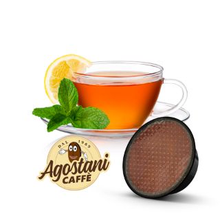 Immagine di 16 capsule Agostani Small The al Limone Senza Zucchero compatibili Agostani Small Cup e Lavazza A Modo Mio