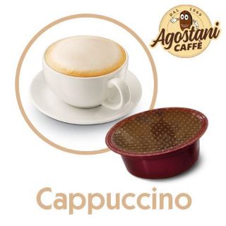 Immagine di 16 capsule cappuccino Agostani SMALL compatibili Agostani Small Cup e Lavazza A Modo Mio