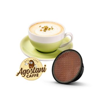 Immagine di 16 capsule Agostani Small Cappuccino al Pistacchio compatibili Agostani Small Cup e Lavazza A Modo Mio