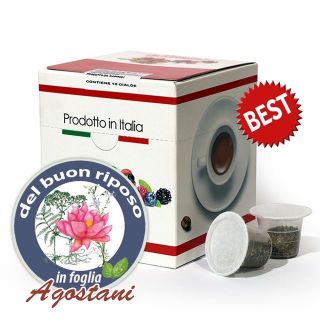 Immagine di 10 capsule Tisana Relax in foglia Agostani Best compatibile Nespresso