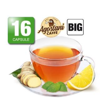 Immagine di 16 Capsule Infuso Zenzero e Limone Agostani Big Compatibili Nescafé Dolce Gusto