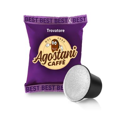 Visualizza i dettagli per 100 capsule Caffè Agostani Best TROVATORE compatibili Nespresso Immagine di 100 capsule Caffè Agostani Best TROVATORE compatibili Nespresso