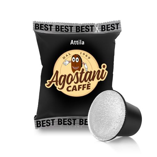 Immagine di 100 capsule Caffè Agostani Best ATTILA compatibili Nespresso