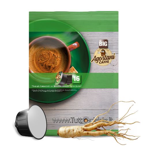 Immagine di 16 Capsule Ginseng Agostani Big compatibili Nescafé Dolce Gusto