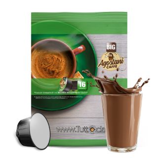 Immagine di 16 Capsule Cioccolato Agostani Big compatibili Nescafé Dolce Gusto
