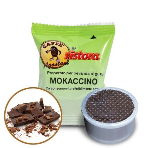 Immagine di 50 Capsule caffè Agostani by Ristora MOKACCINO Compatibili Lavazza Espresso Point