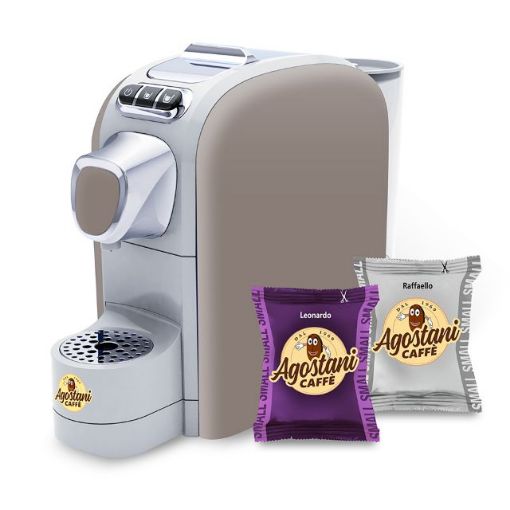 Immagine di Offerta: Macchina caffè Agostani Small Cup Sabbia + 200 capsule Caffè Agostani linea Small